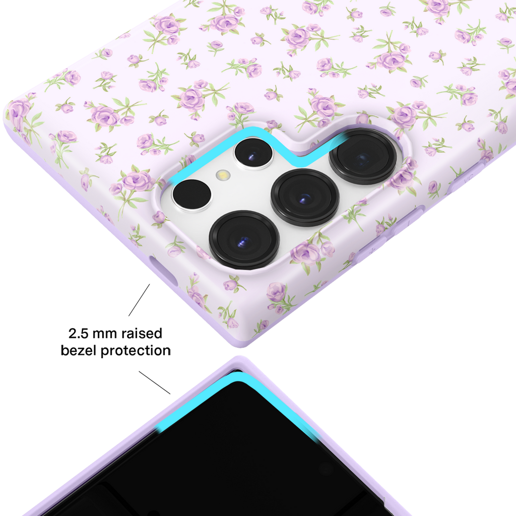 Dainty Lilac Floral Samsung Case