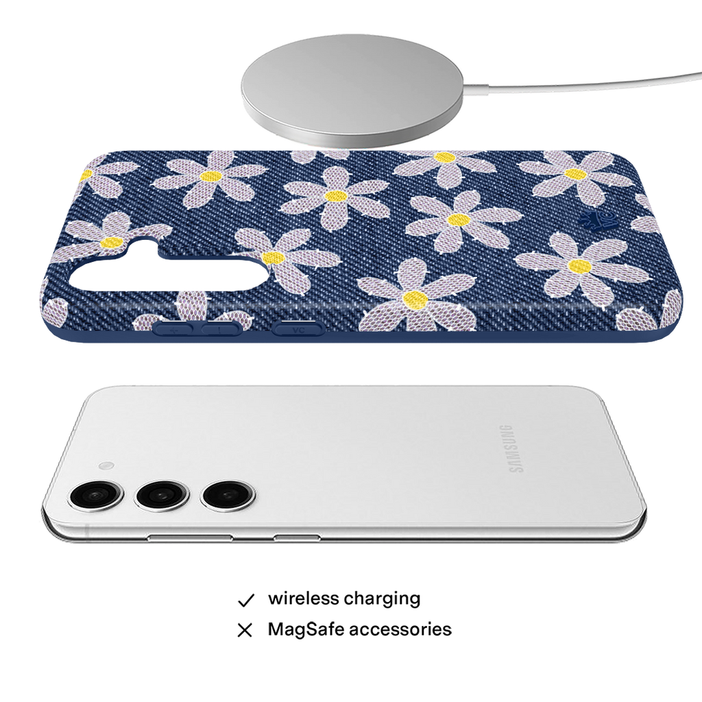 Denim Daisy Samsung Case