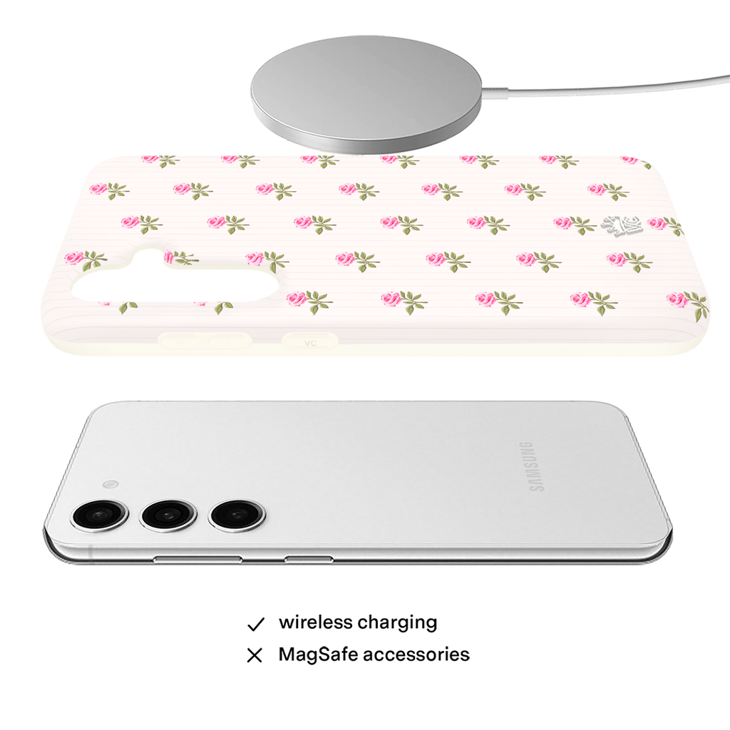 Pink Peony Floral Samsung Case