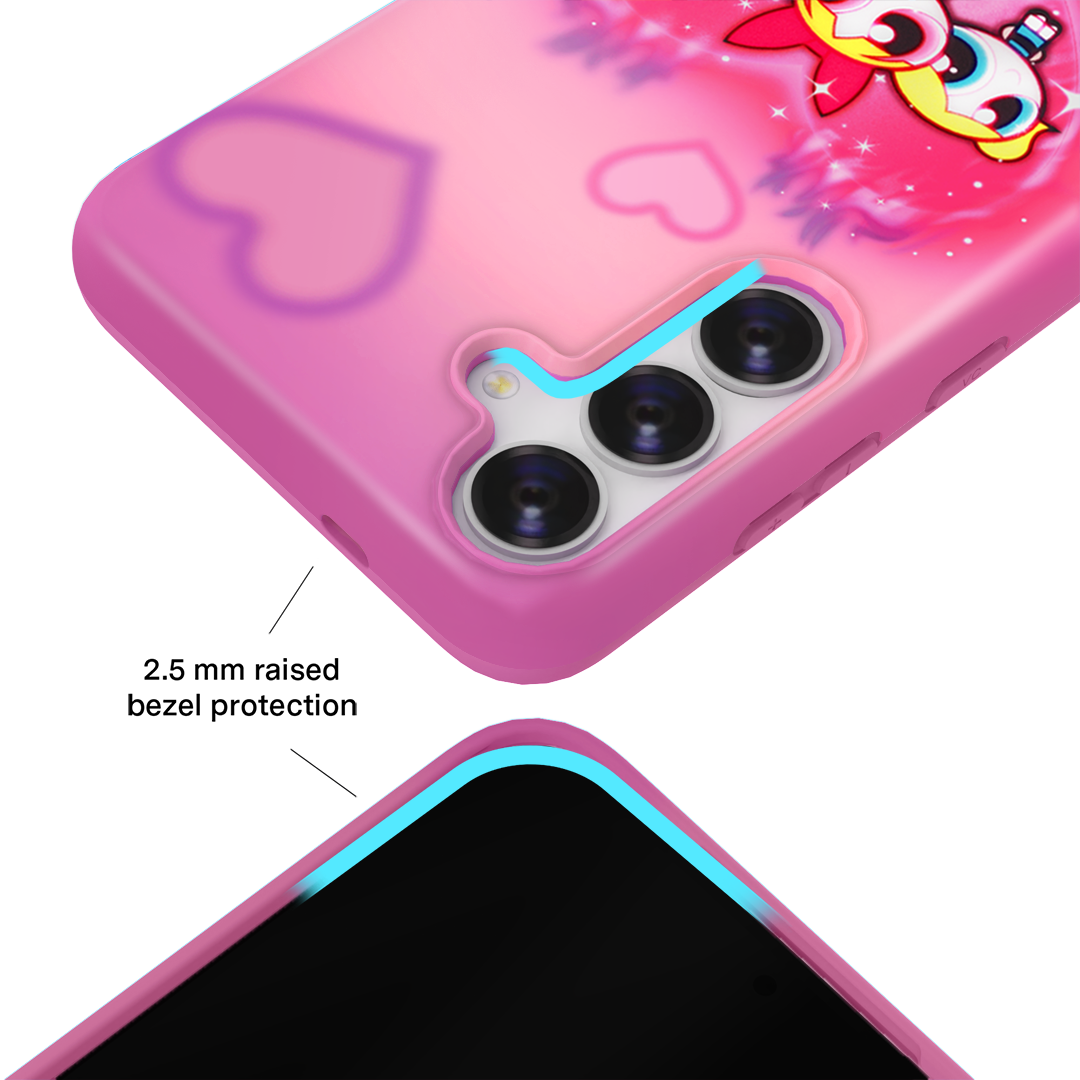 The Powerpuff Girls Airbrush Hearts Samsung Case