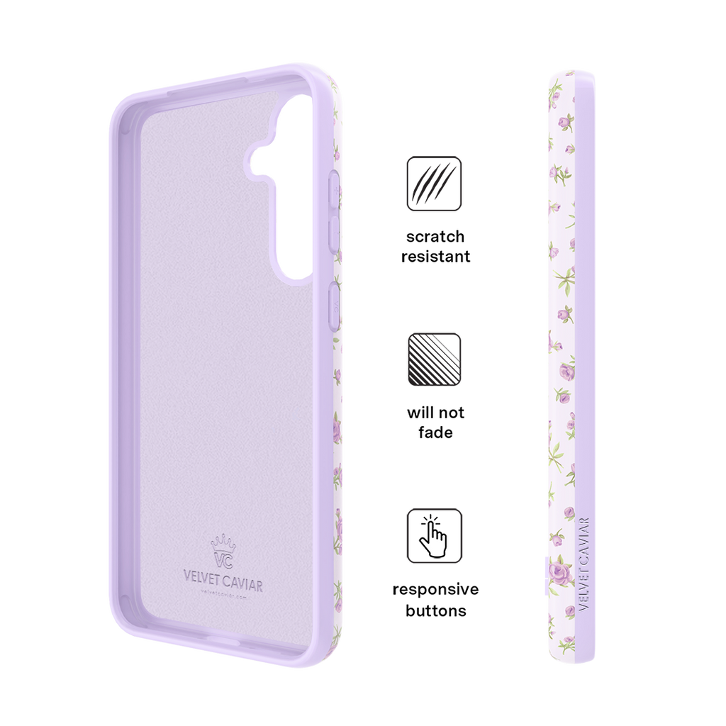 Dainty Lilac Floral Samsung Case