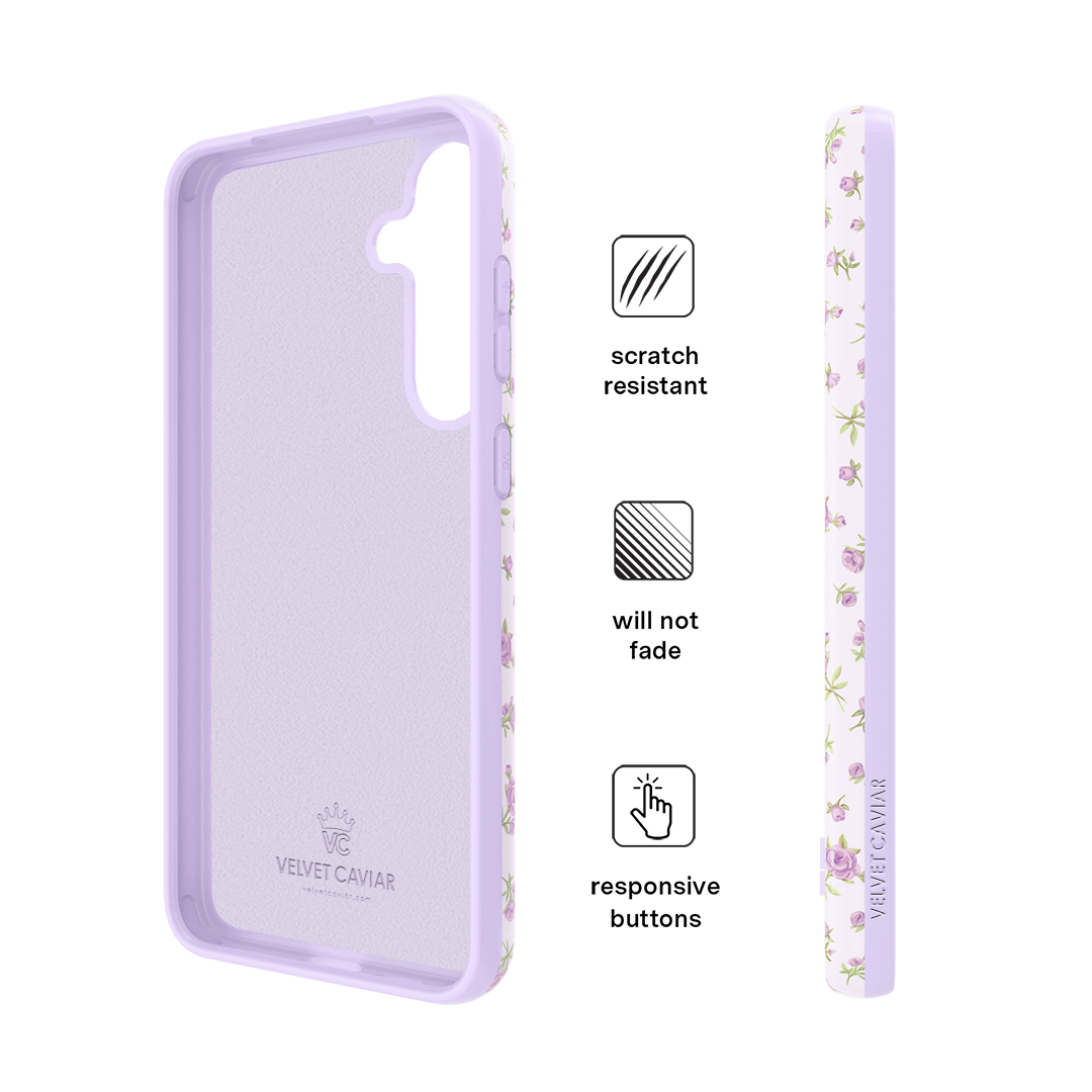 Dainty Lilac Floral Samsung Case