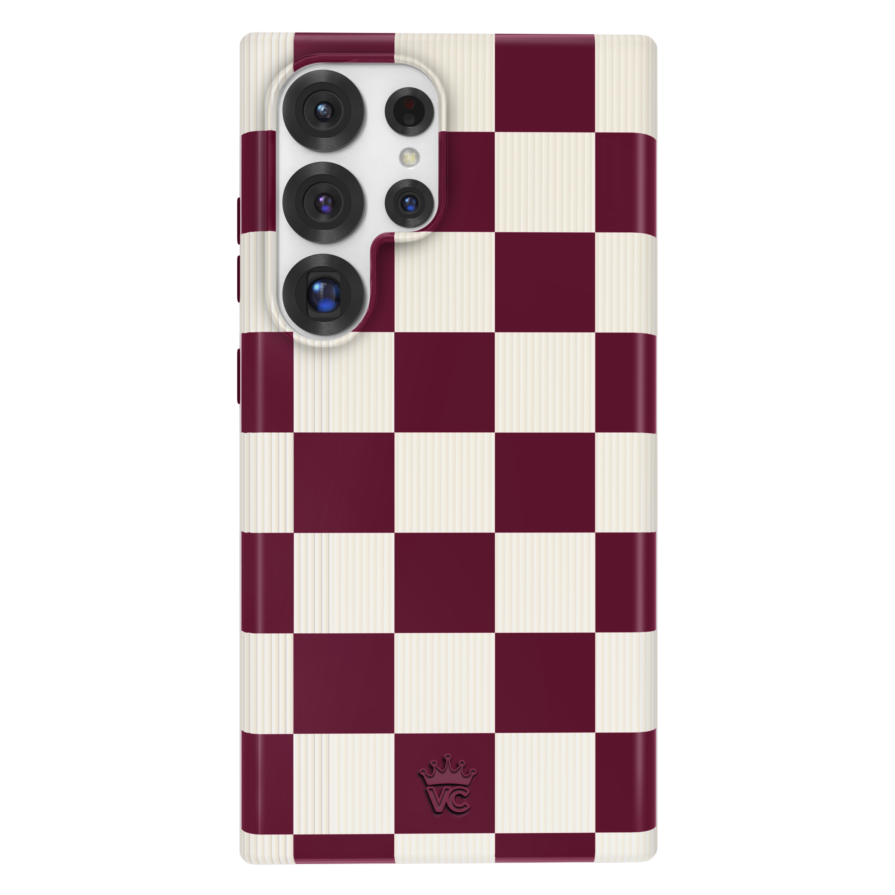 Burgundy Vibe Checker Samsung Case