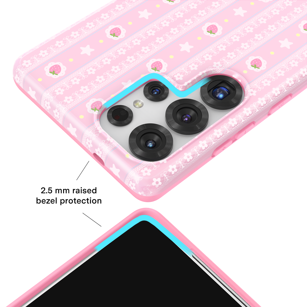 Strawberry Macaron Samsung Case