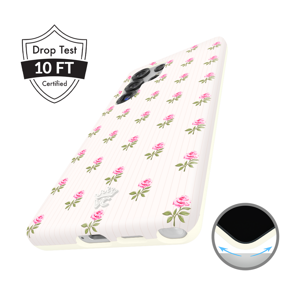 Pink Peony Floral Samsung Case