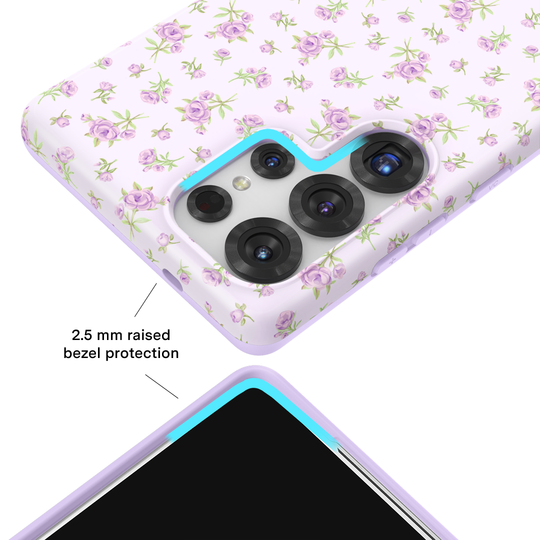 Dainty Lilac Floral Samsung Case