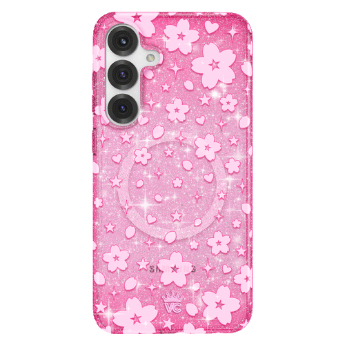 Cherry Blossom Glitter Samsung Case