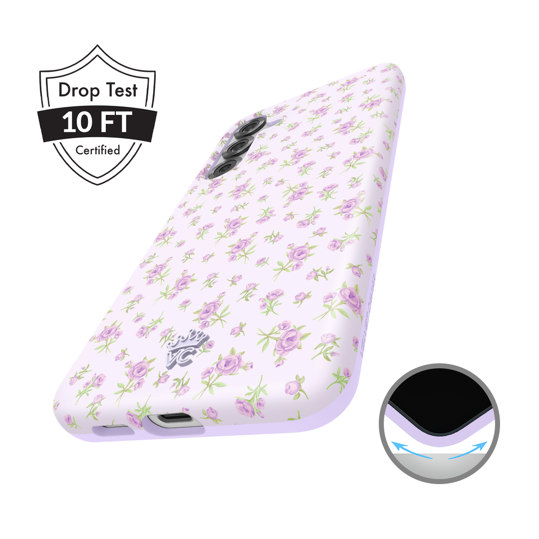 Dainty Lilac Floral Samsung Case