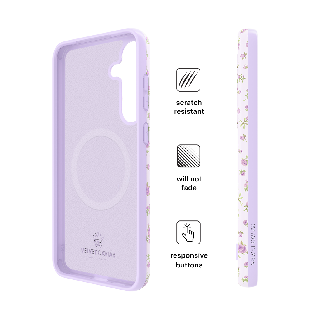 Dainty Lilac Floral Samsung Case