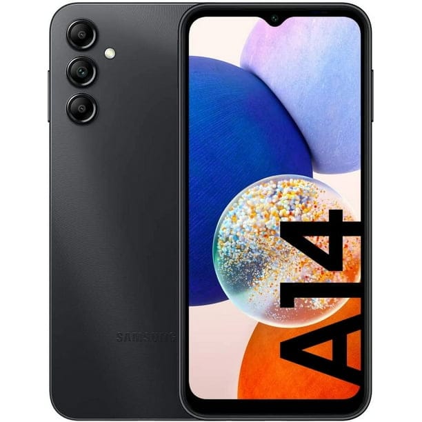 Samsung Galaxy A14 6.6", 128 GB, Nero, Dual-SIM, SM-A145RZKVEUE (B)