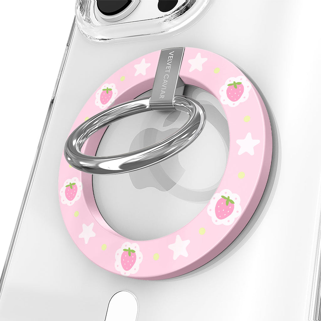 Strawberry Macaron MagSafe Grip Ring