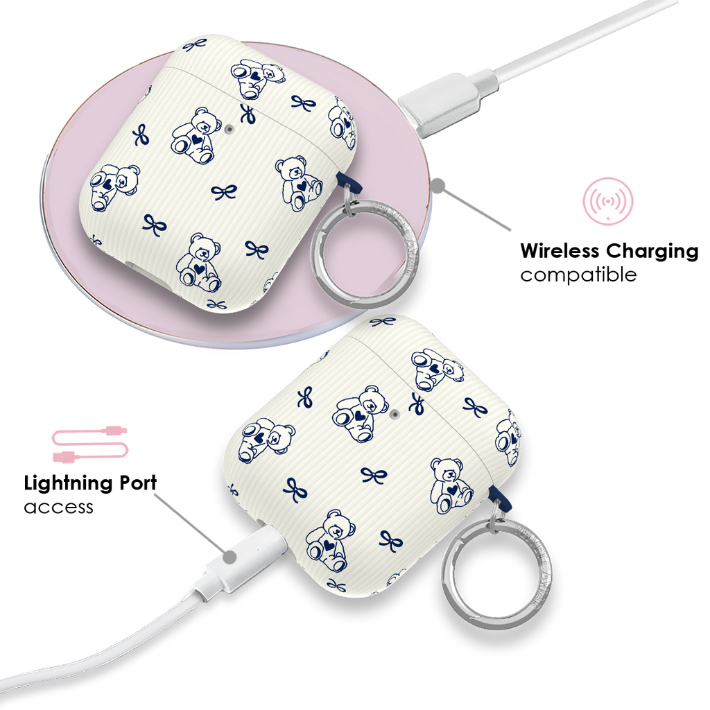 Preppy Teddy AirPod Case
