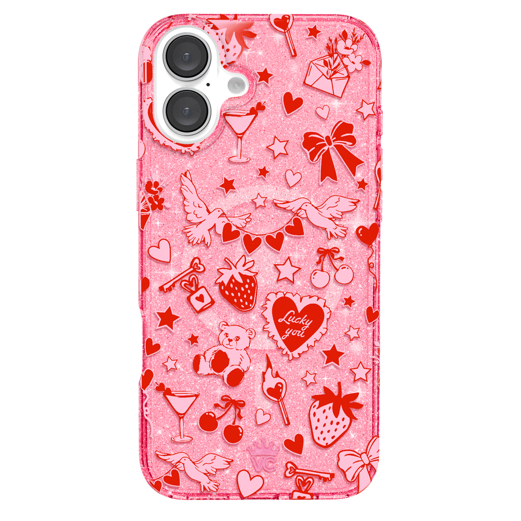 Be Mine Glitter iPhone Case