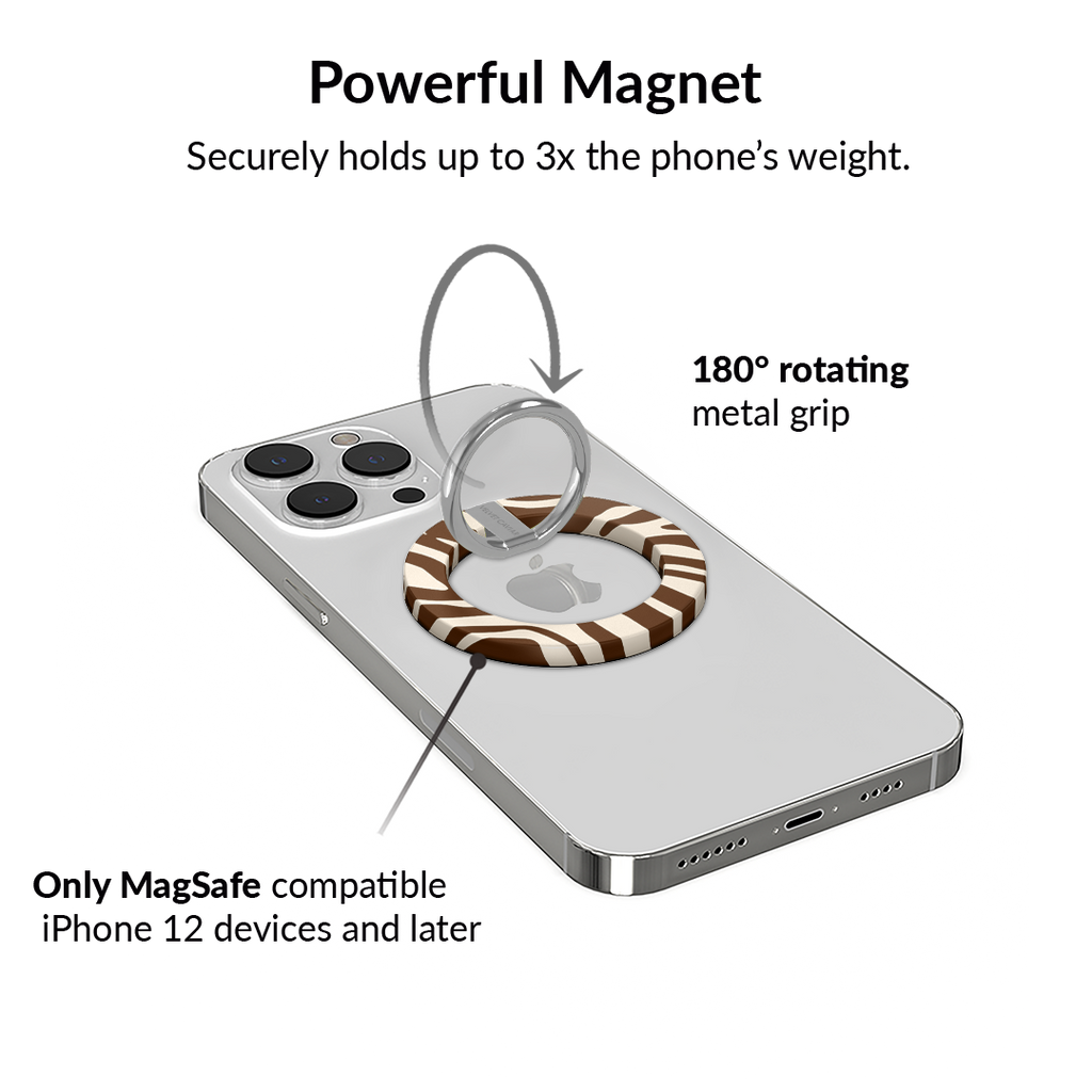 Coco Zebra MagSafe Grip Ring