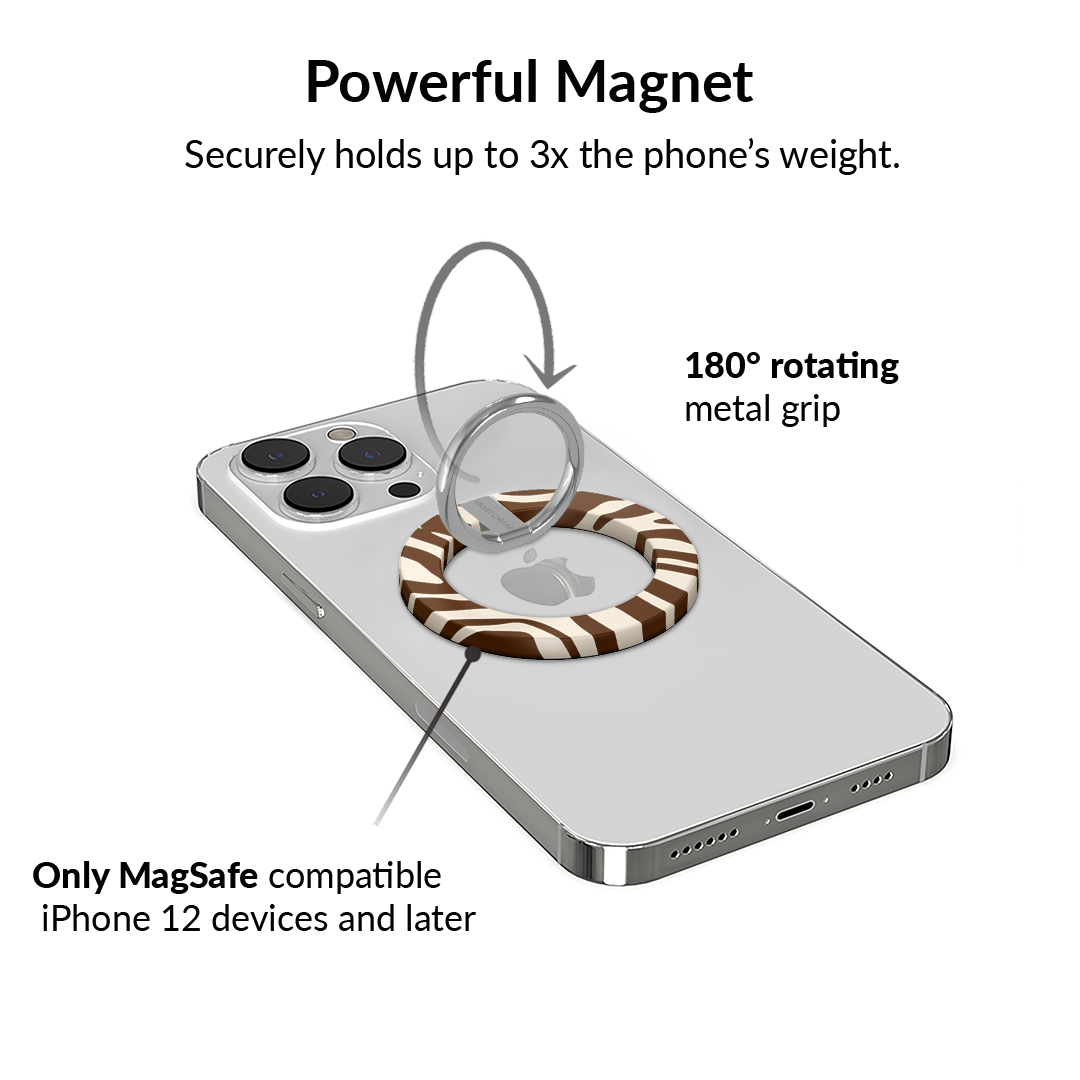 Coco Zebra MagSafe Grip Ring