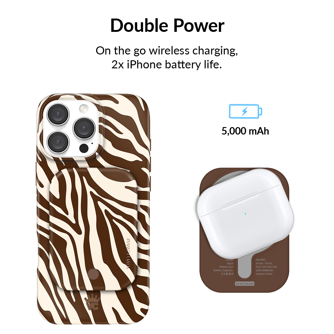 Coco Zebra MagSafe Battery Power Pack